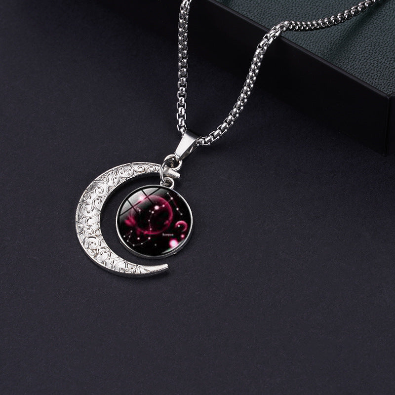 Necklace Stainless Steel Zodiac Moon Minimo de compra 2 YonY001