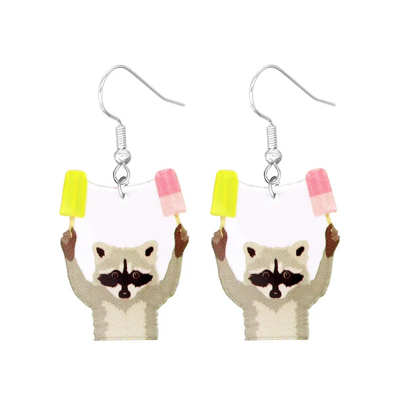 Acrylic Daily Leisure Bee Earrings (Minimo de Compra 10)  MIC-YuQ004