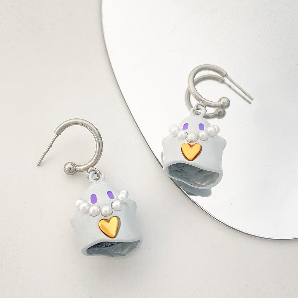 Alloy cute villain ghost earrings MIC-YiY011