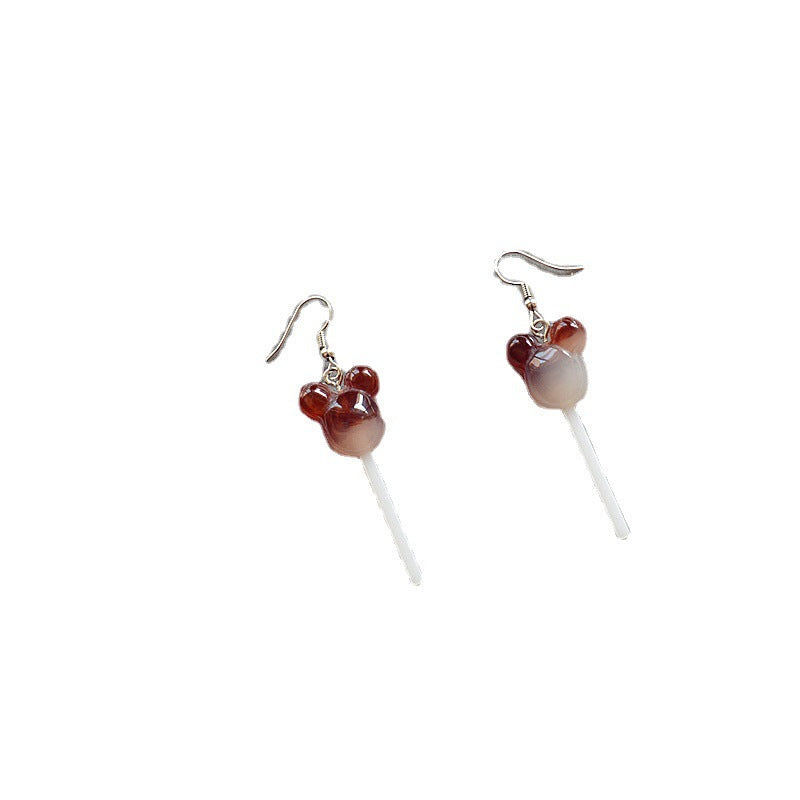 Resin lollipop long earrings (Minimo de Compra 2) MYA-XieN040