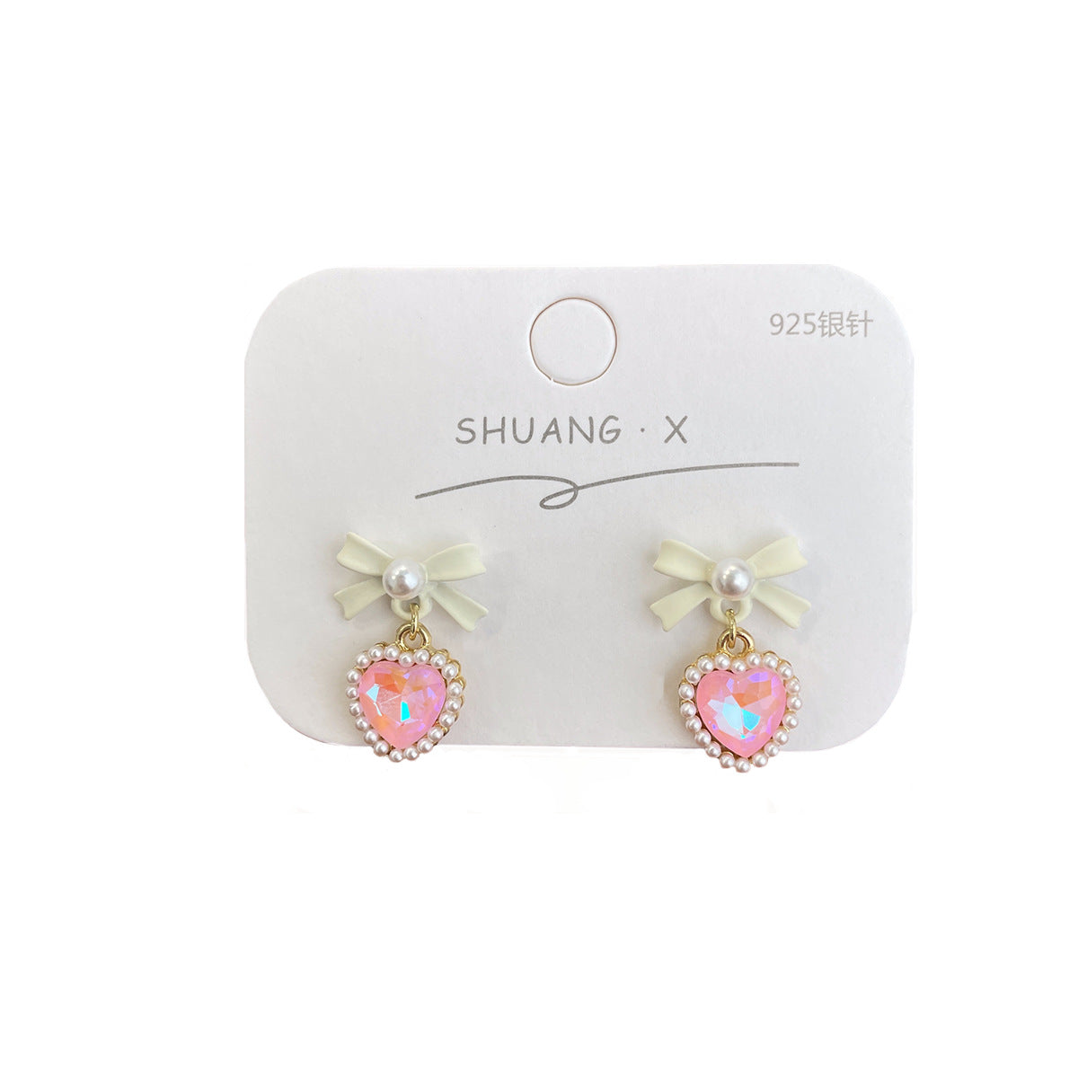 Acrylic Bow Mermaid Concubine Earrings (Minimo de Compra 2) MIC-ShuangX022