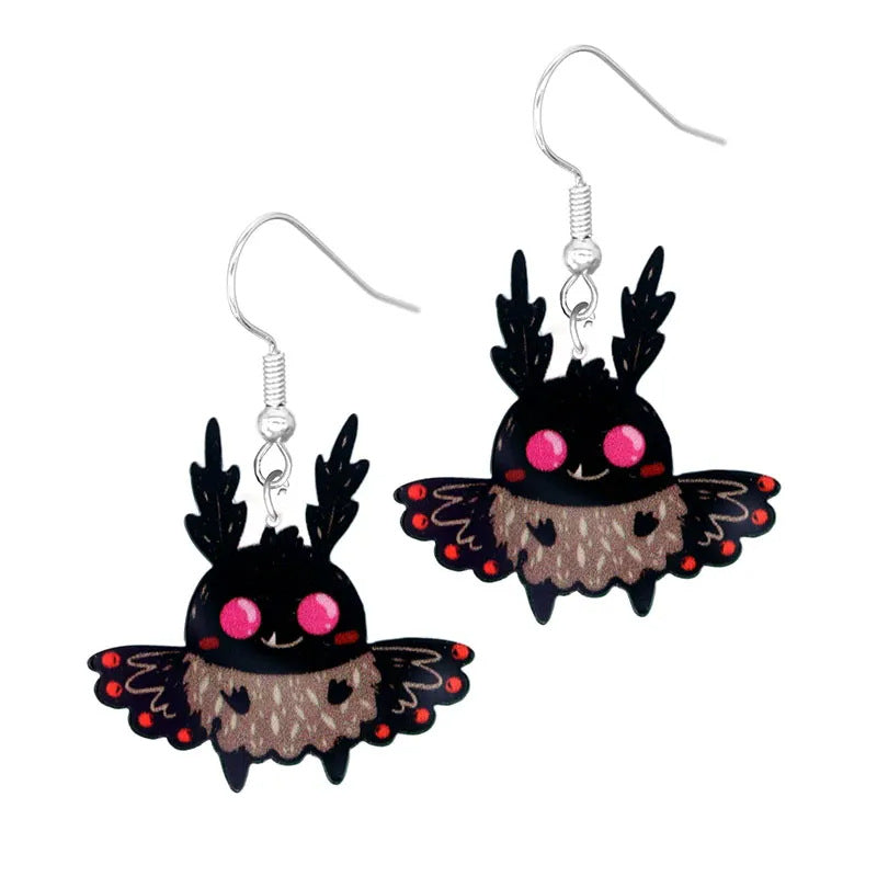 Acrylic cartoon pumpkin figurine earrings (Minimo de Compra 10)  MIC-YuQ002