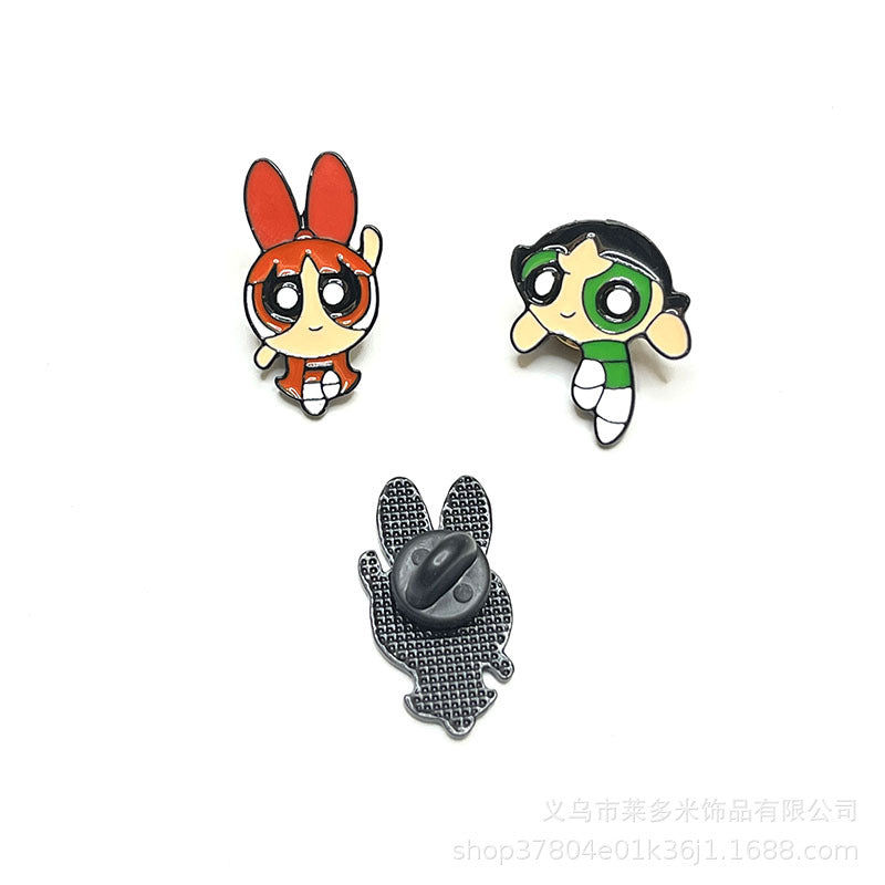 Alloy Cute Anime Police Girl Earrings (Minimo de Compra 2) MIC-LDM028