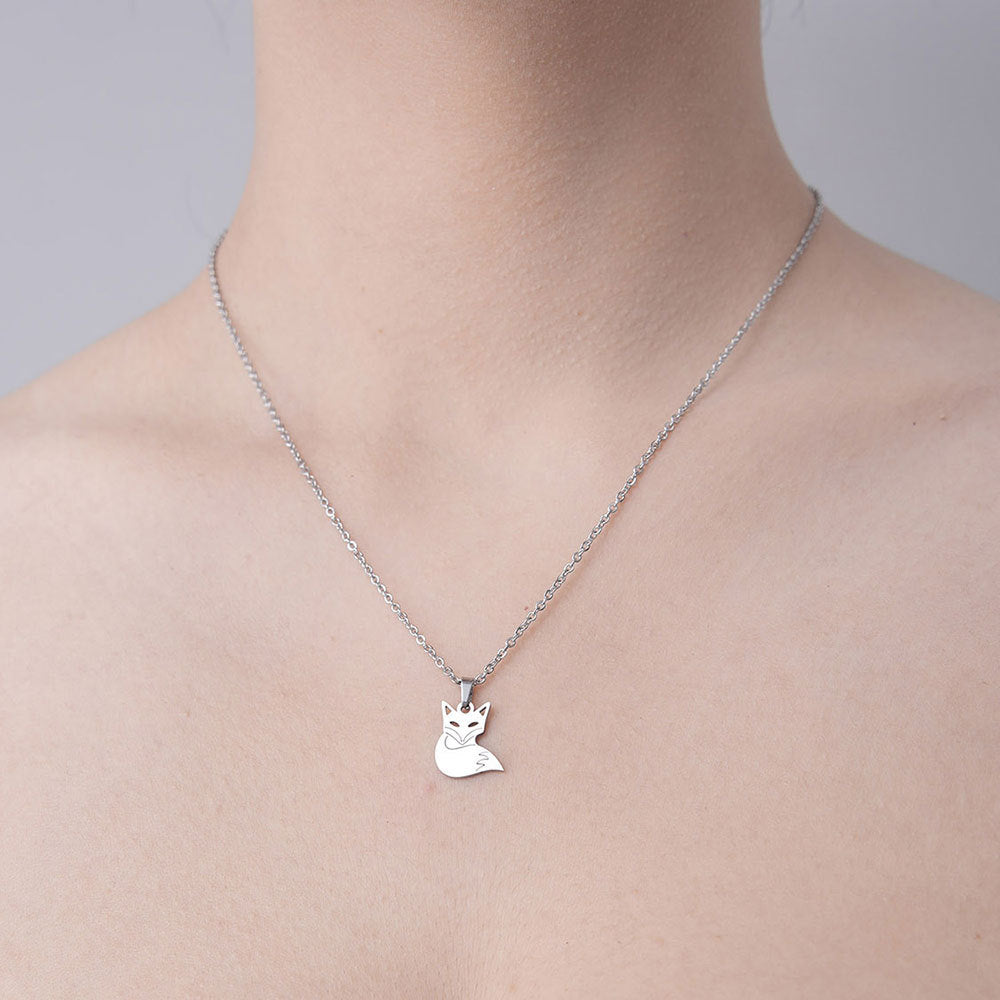 Alloy Love Cat Flamingo Necklace (Minimo de Compra 10) MIC-QiZ004