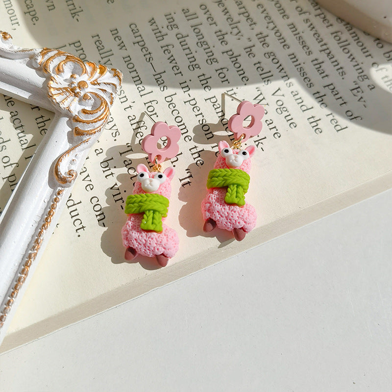 Acrylic Small Fresh Forest Earrings MYA-JiuY046