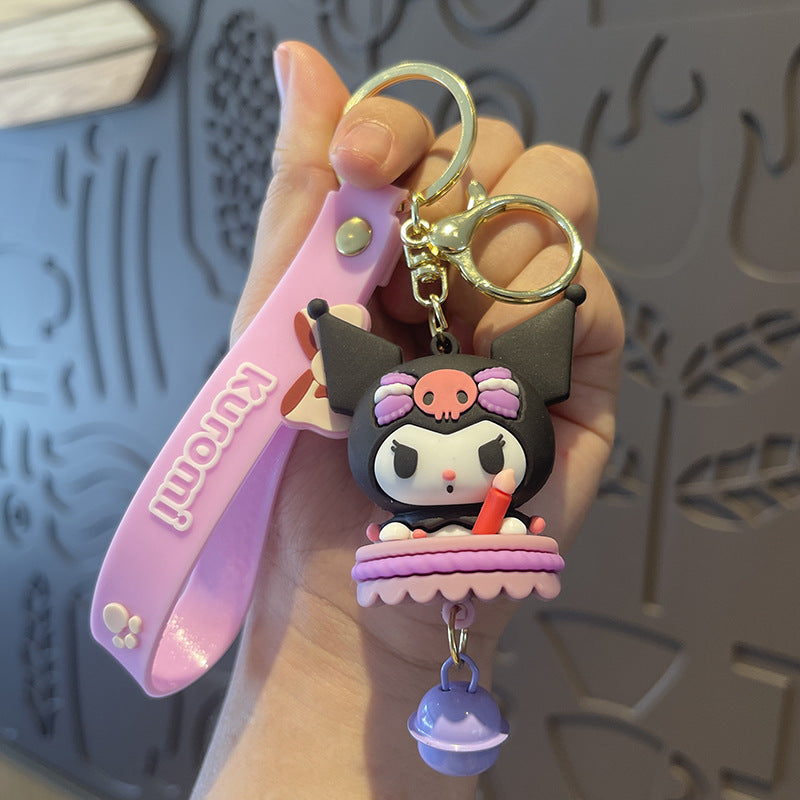 PVC cartoon cross dressing exquisite keychain MIC-LanC012