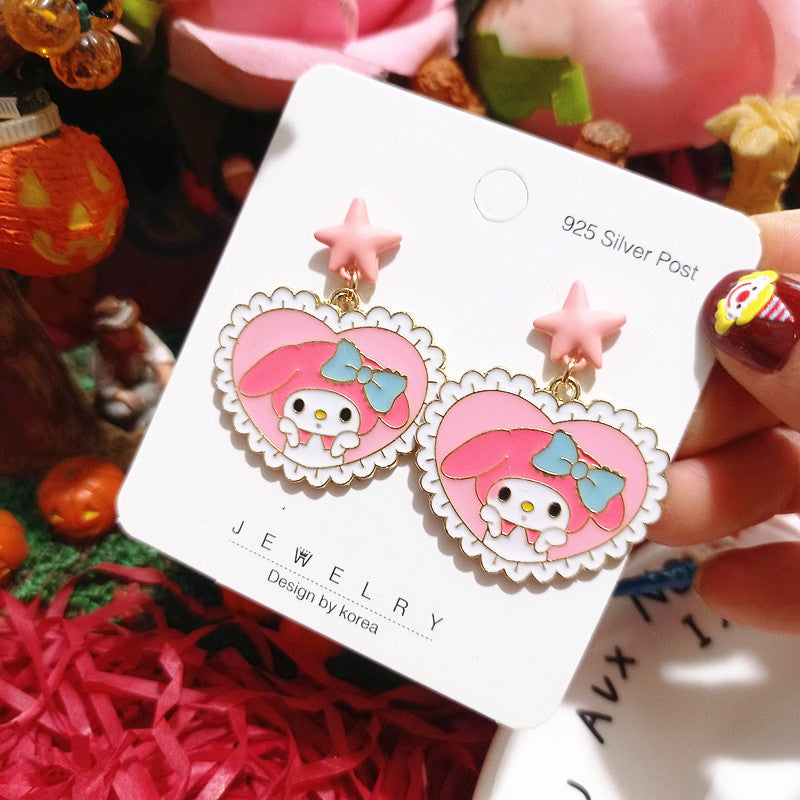 Alloy cartoon cute and cute dressing earrings MYA-XingJ078