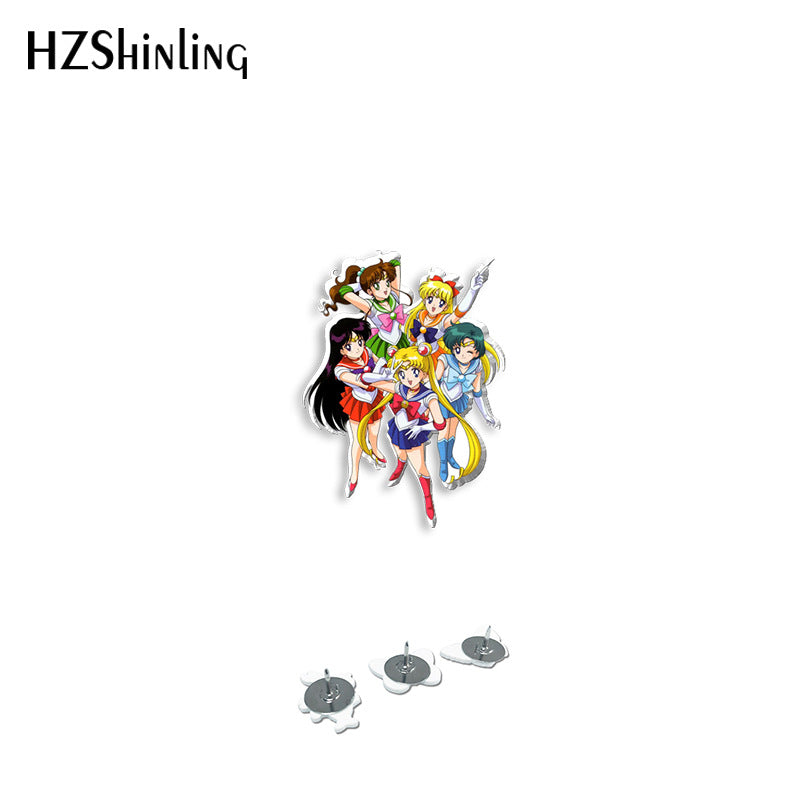 Alloy beautiful girl warrior brooch (Minimo de compra 5) MYA-XiangL093