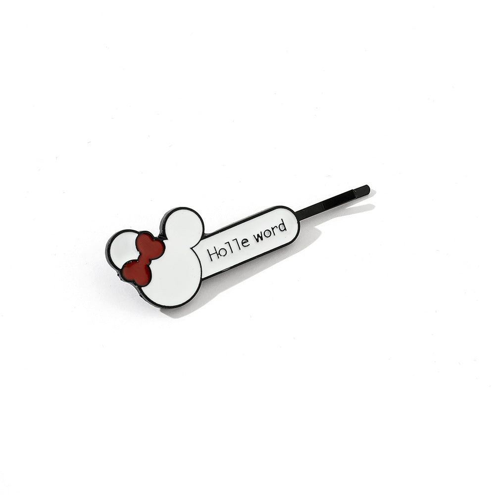 Alloy cute cartoon one line hair clip (Minimo de compra 2) MIC-YunX006