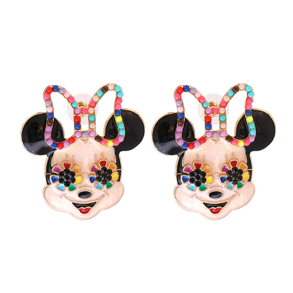 Alloy cartoon cute earrings MIC-JuJ014