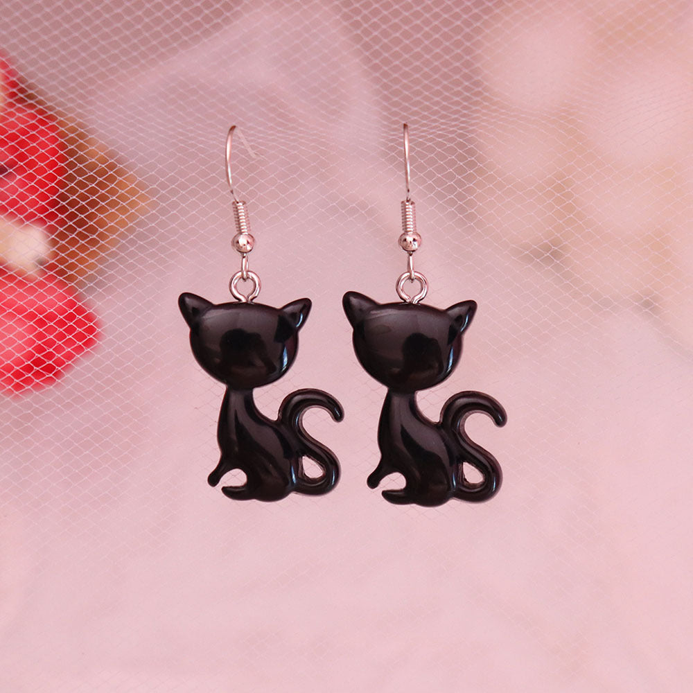 Resin cute cartoon animal earrings MIC-NiQ029