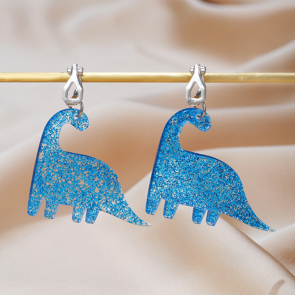 Acrylic Creative Dinosaur Earrings (Minimo de Compra 2) MIC-LiangR002