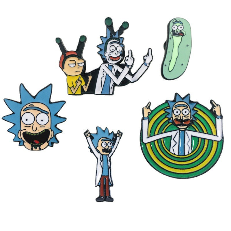 Alloy Rick and Morty brooches (Minimo de Compra 2) MIC-ChenR009