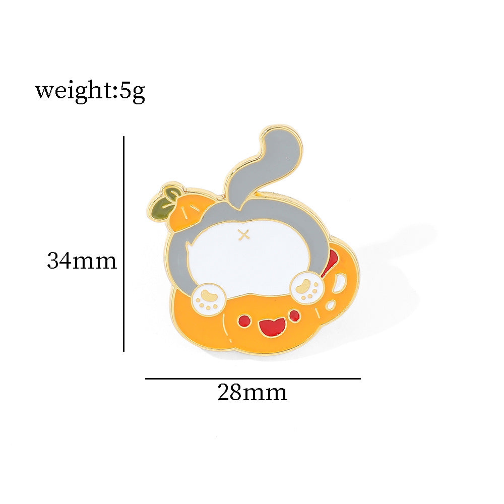 Alloy Halloween cartoon pumpkin brooch (Minimo de Compra 2) MIC-ShengY036