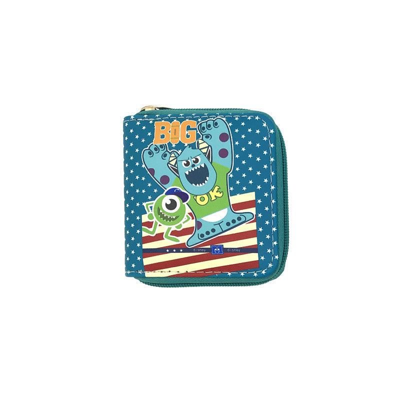 PU Sesame Street Big Mouth Strange Short Wallet  (Minimo de compra 3) MIC-JiR023