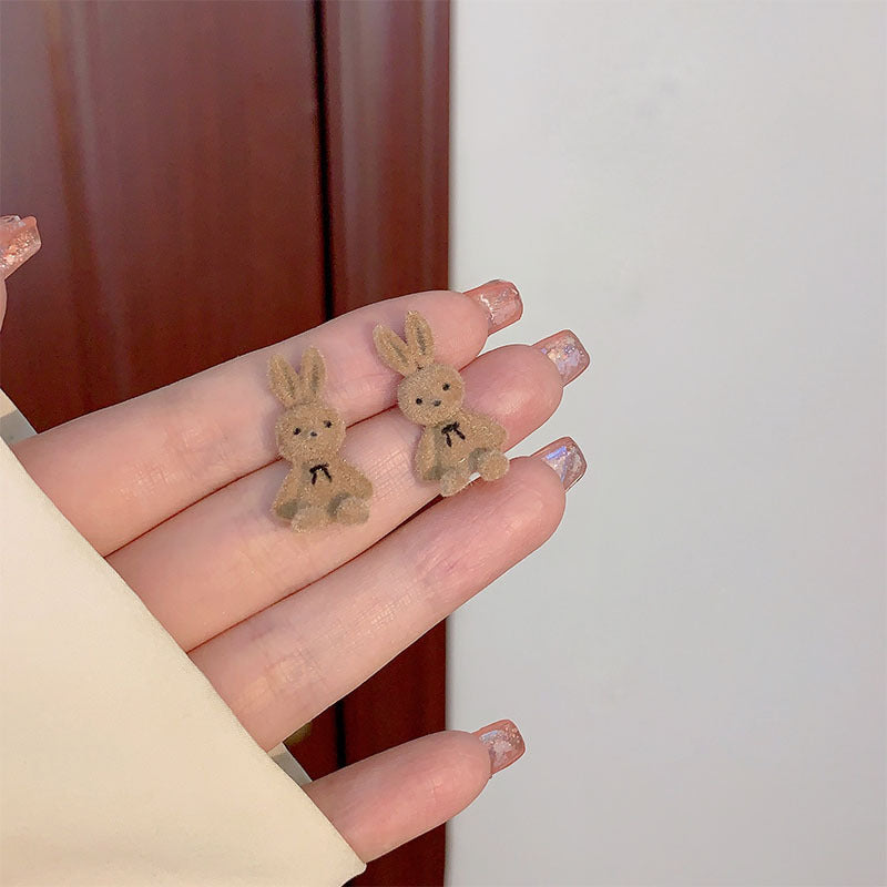 Flocking New Rabbit Earrings (Minimo de Compra 2) MIC-XinX003