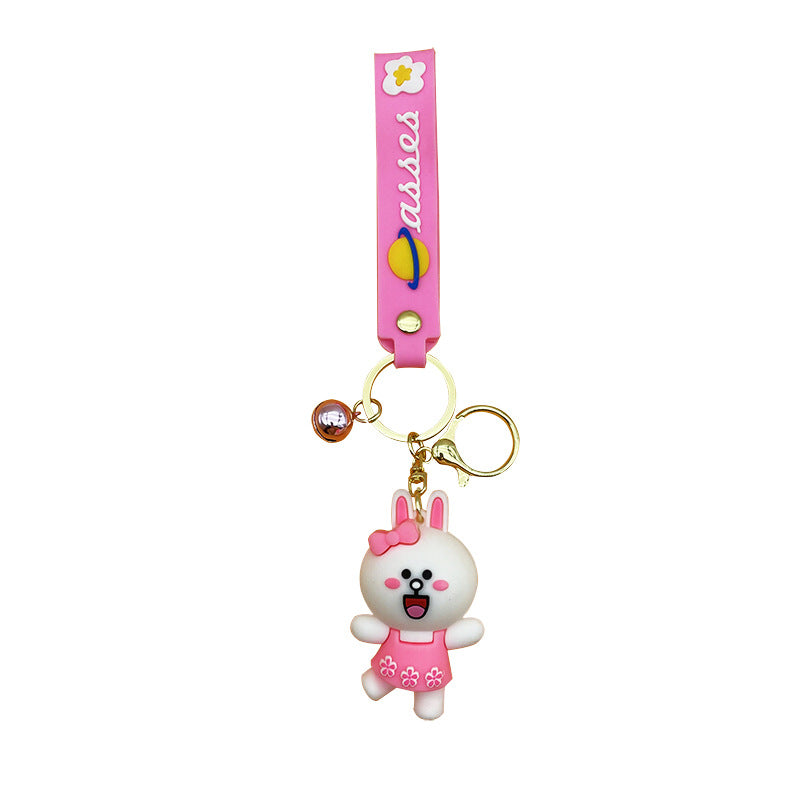 PVC cute teddy bear keychain MIC-FangM001