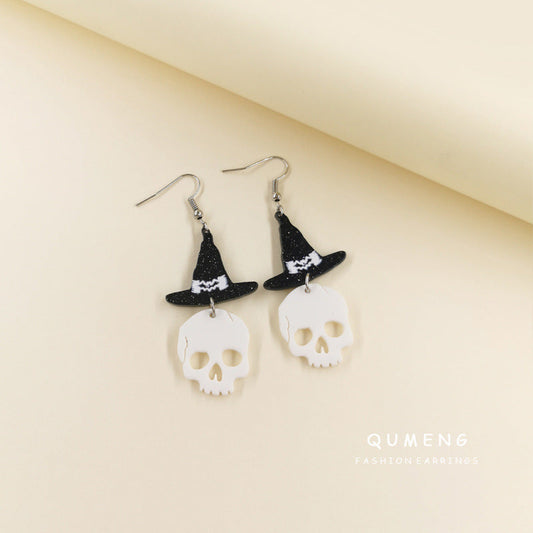 Acrylic Wizard Hat Earstuds (Minimo de compra 2) MIC-QinM004