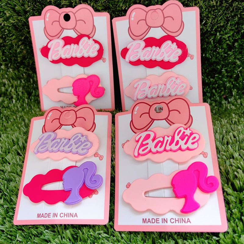 Resin cartoon Barbie cloud hair clip (Minimo de compra 12) MYA-ZiZ008