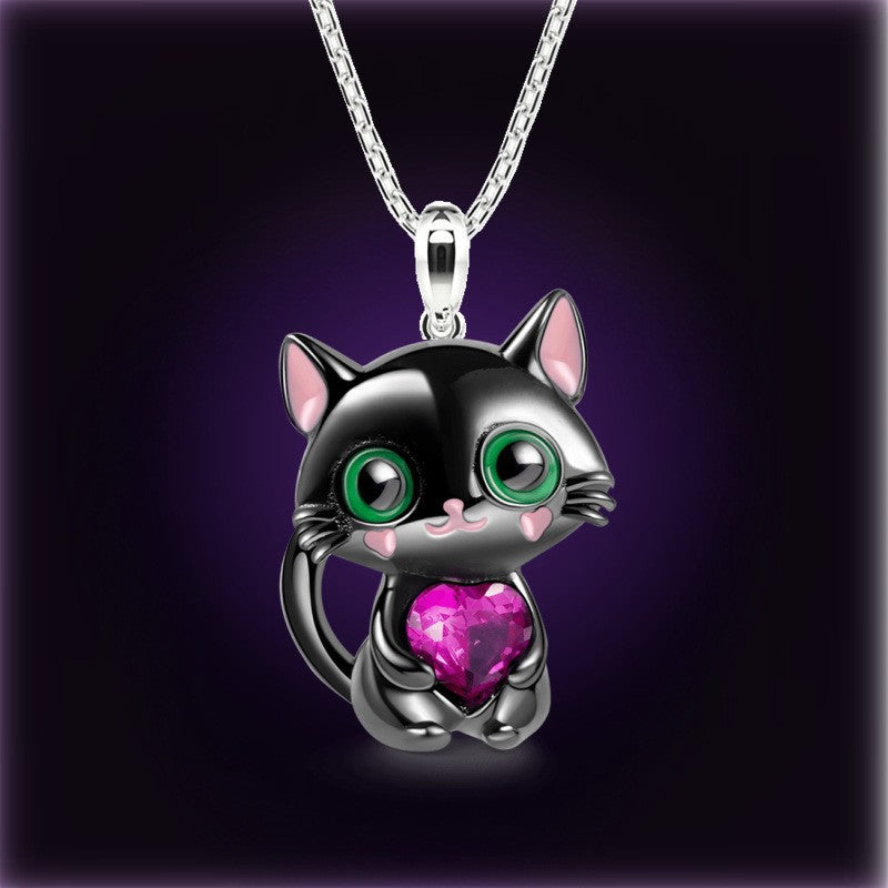 Alloy cartoon cat necklace (Minimo de Compra 2) MIC-FanK006