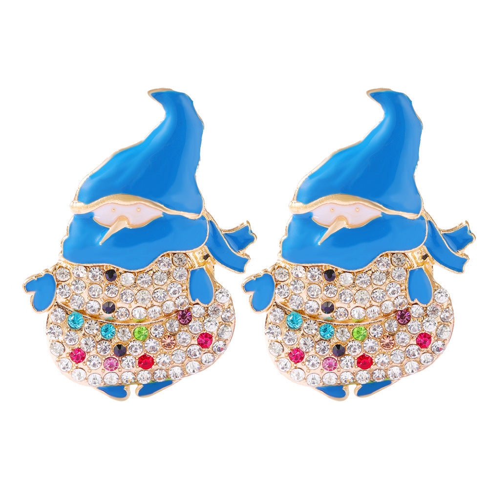 Alloy Christmas Tree Bell Earrings (Minimo de Compra 2) MIC-DWKM006