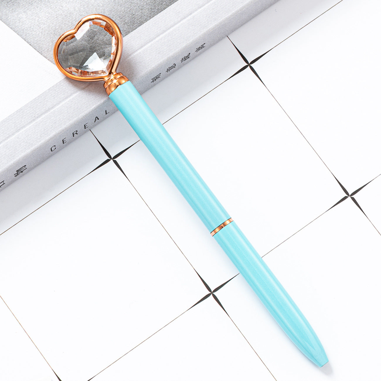 Ballpoint Pen Metal Heart Diamond Gel Pen Huah096