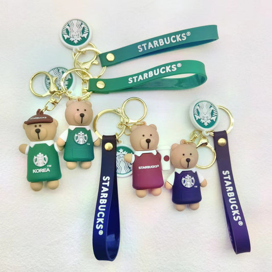 Keychains PVC Hardware Cute Cartoon Bear (M) Minimo de compra 2 LiangQ002