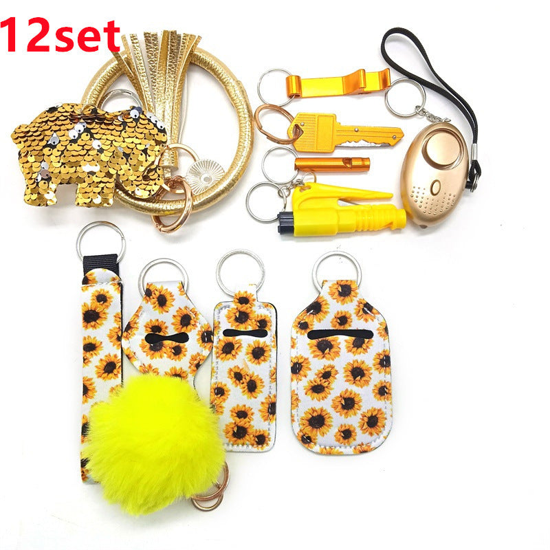 alloy PU anti wolf keychain XiangX007