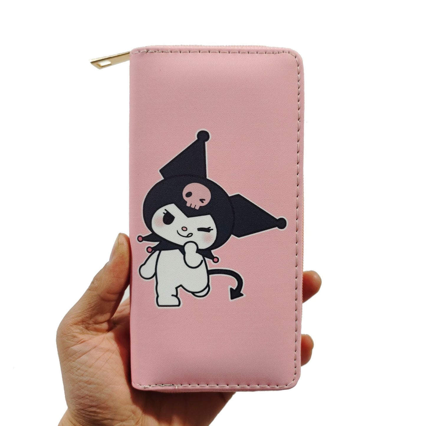 Cartoon Little Devil PU Long Zipper Wallet MOQ≥3 MIC-Dengxin005