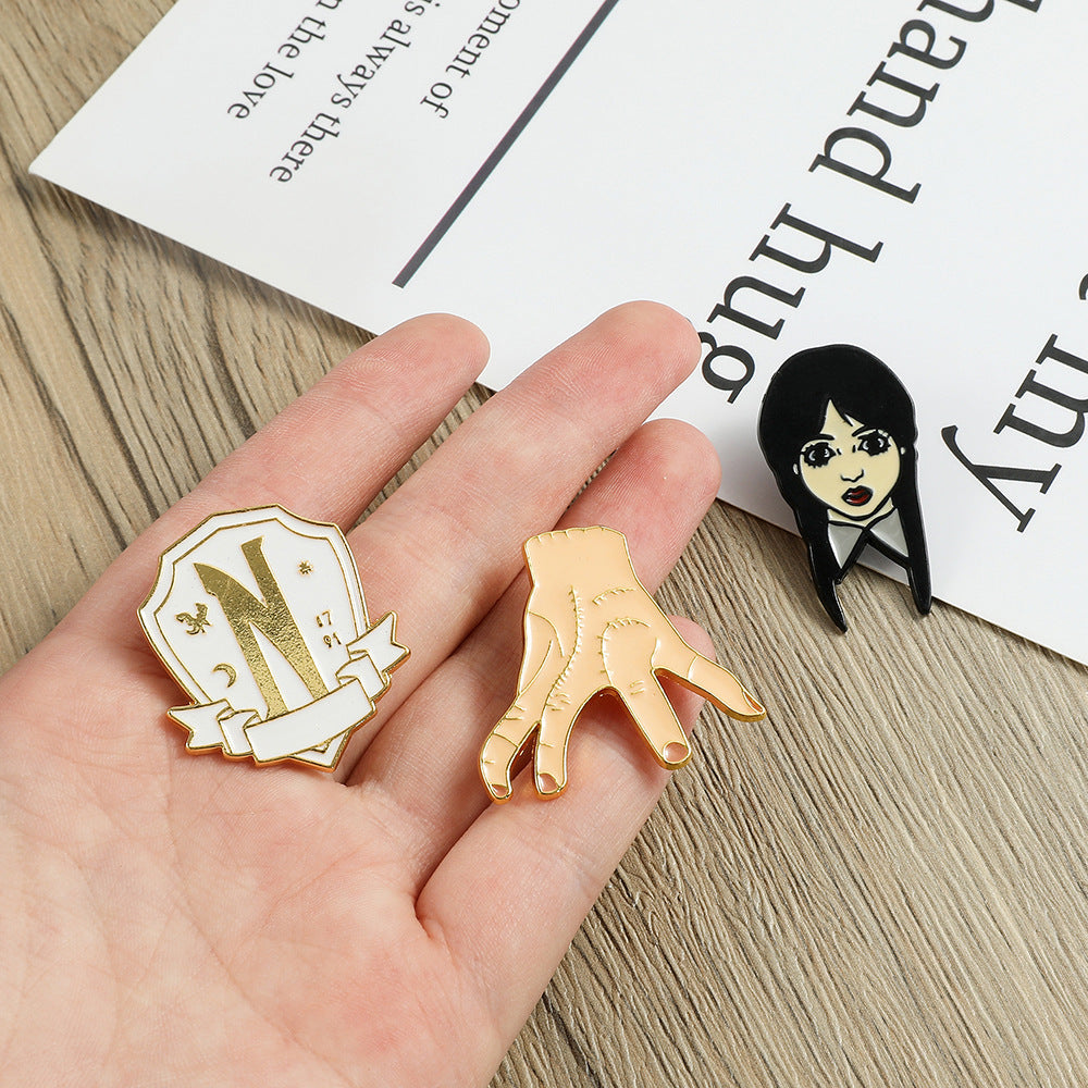 Alloy New Wednesday brooch (Minimo de Compra 10) MIC-ShengY002