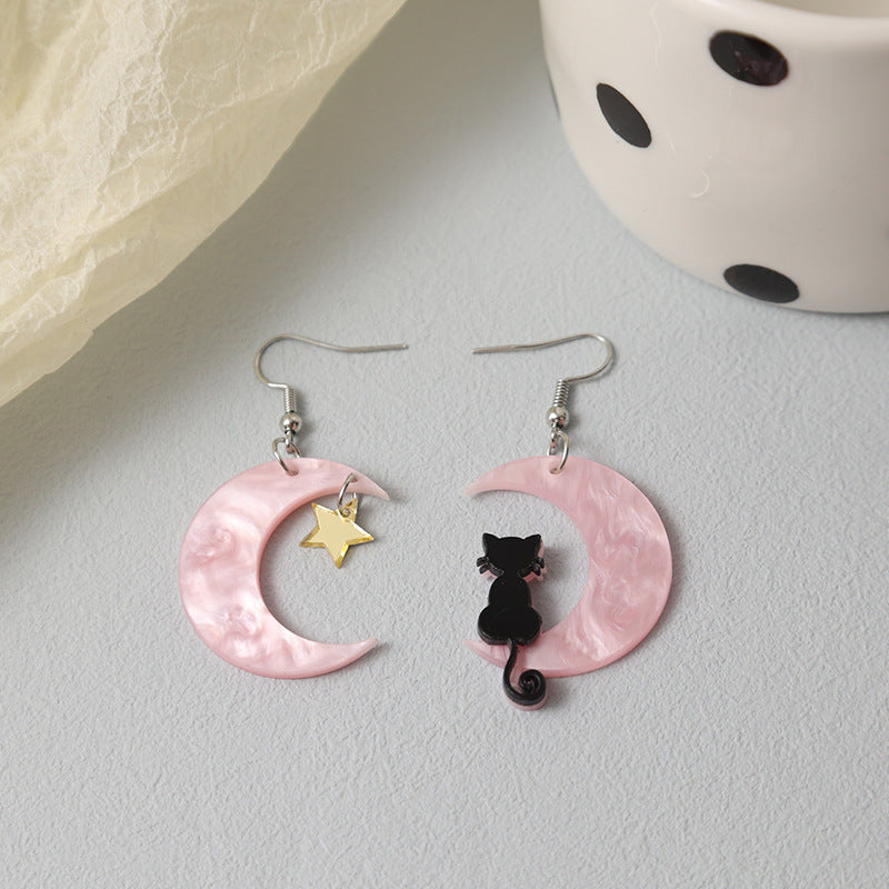 Alloy Cat Star Human Cat Earrings (Minimo de Compra 2) MIC-LuoT001