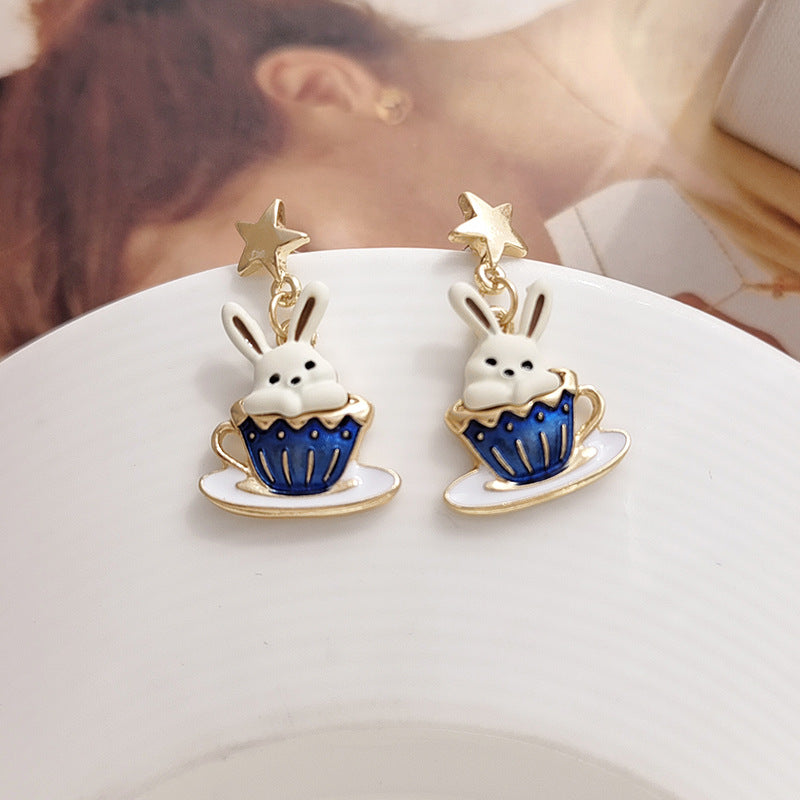 Alloy cute rabbit earrings MIC-BLD091