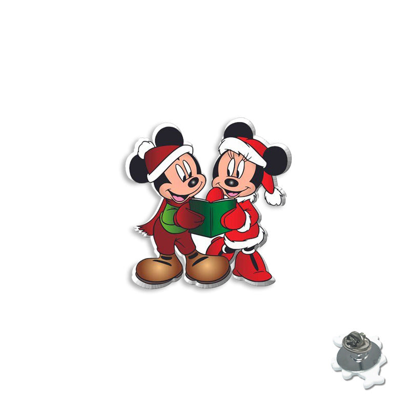 Alloy cartoon Christmas brooch (Minimo de compra 5) MIC-XiangL098