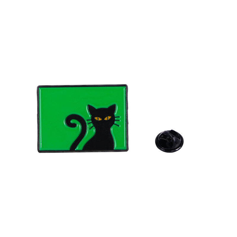 Alloy Halloween Cat Breast Pin (Minimo de Compra 5) MIC-YiN028