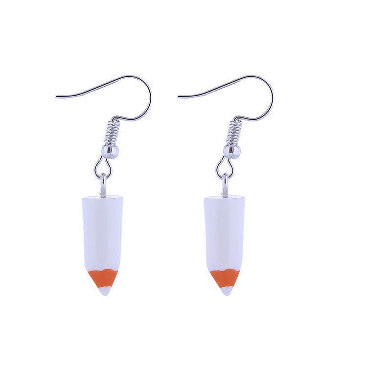 Resin cute small pencil earrings (Minimo de Compra 2) MIC-ChouT027