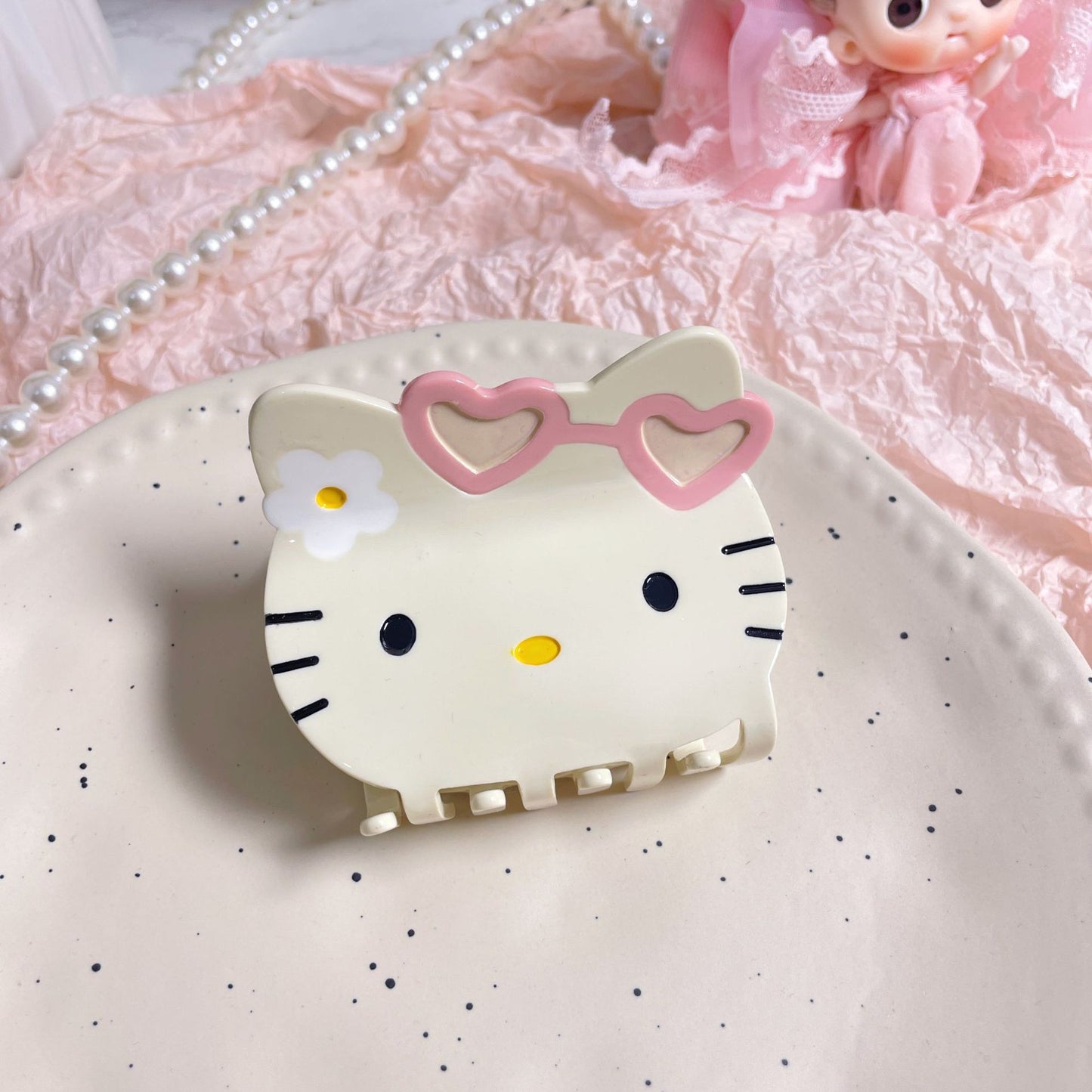 Plastic Hello Kitty Cute Hair Clip (Minimo de Compra 2) MIC-AZX008