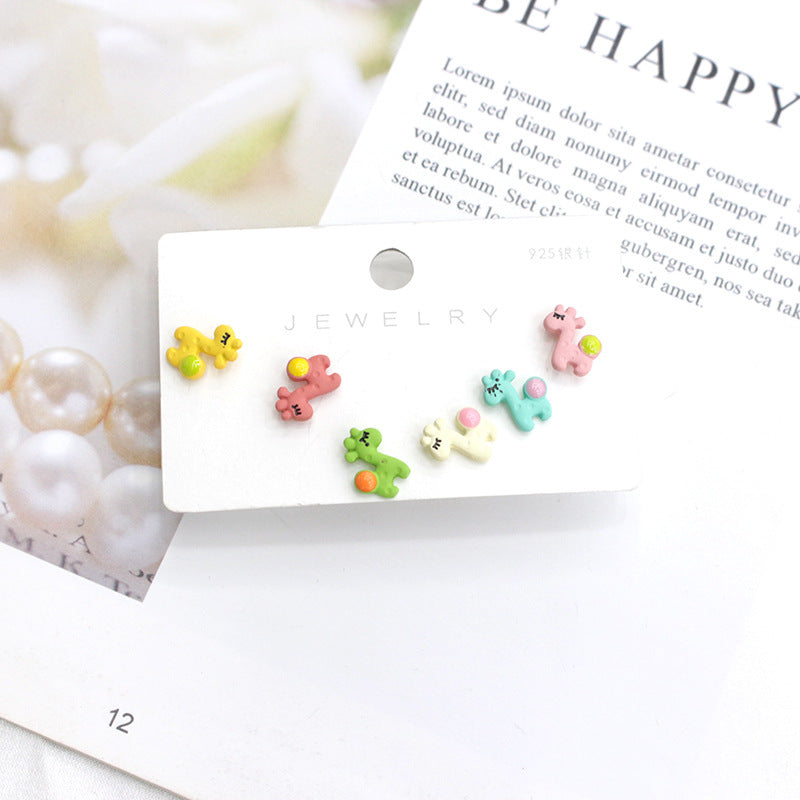 Acrylic cartoon cute star earrings  (Minimo de Compra 2) MYA-PingH021