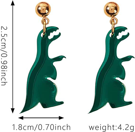 Acrylic cute animal dinosaur earrings (Minimo de Compra 2) MIC-YunXi006