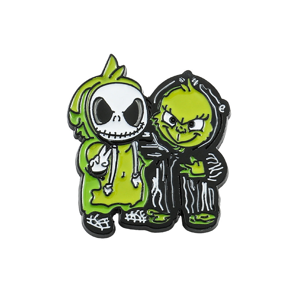 Alloy Christmas Eve Horror Series brooch (Minimo de Compra 2) MIC-ZhuoL025