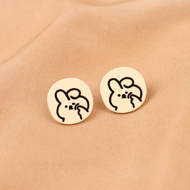 Alloy animal bow earrings （Minimo de compra 2） MYA-FuZ008