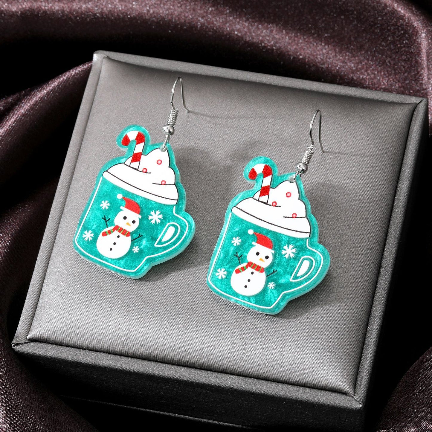 Alloy Christmas series earrings (Minimo de Compra 5) MIC-JueJ024