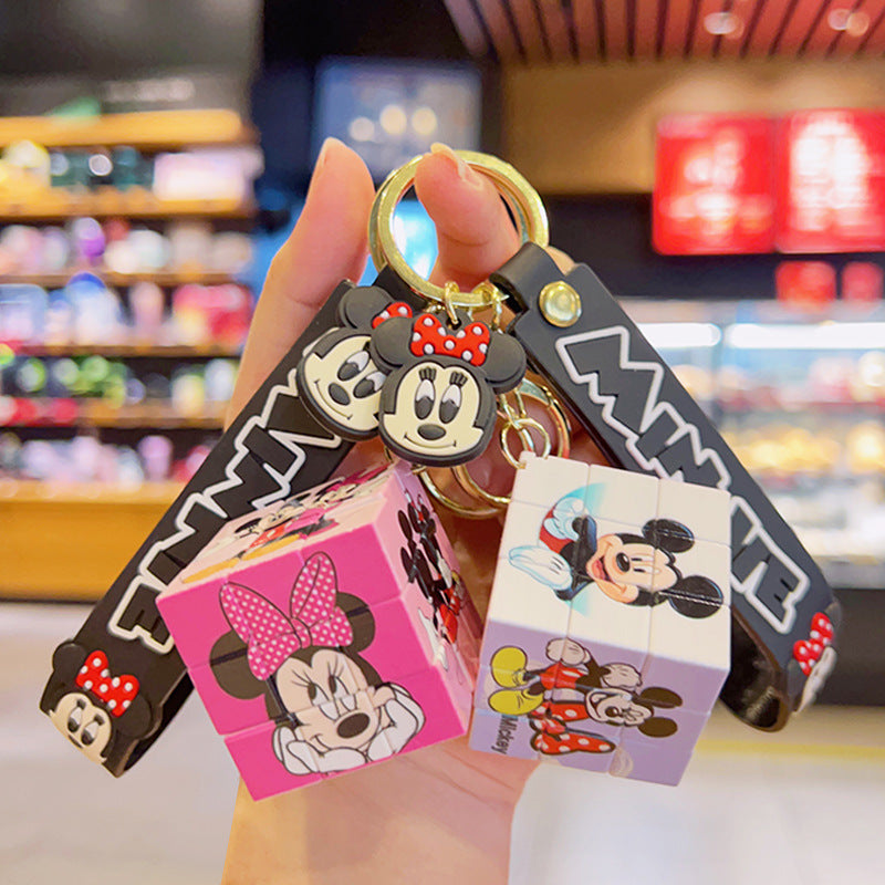 Keychains PVC Hardware Cute Animation Cartoon Creative Rubik's Cube (M) MIC-YDao077