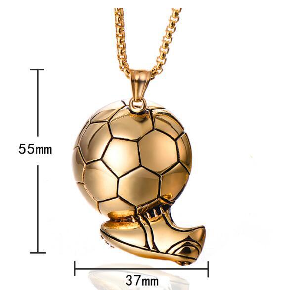 Necklaces Alloy Stainless Steel Matching Chain Football 2022 Qatar World Cup NingL001