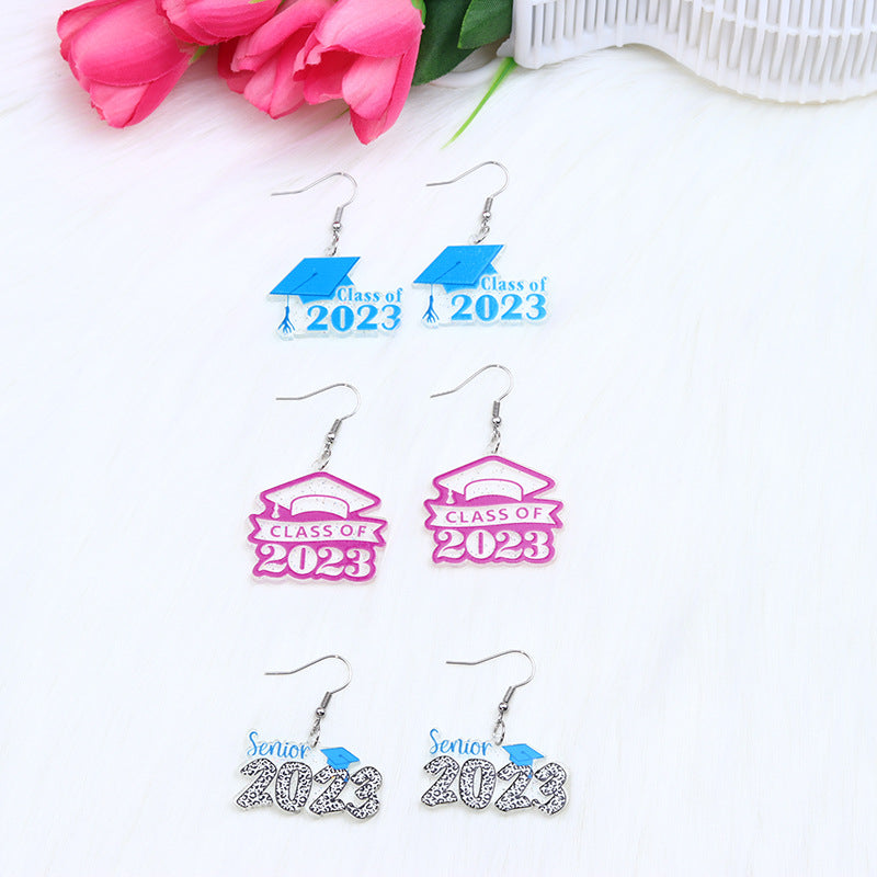 Acrylic Halloween Colorful Transparent Earrings (Minimo de Compra 2) MYA-DuA026