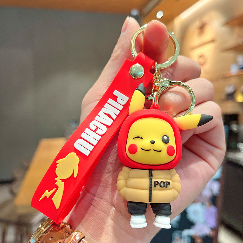 PVC cartoon Pikachu modified keychain MIC-XuanW011