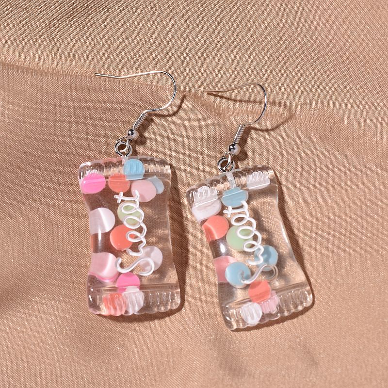 Acrylic colored candy earrings MYA-XunT013