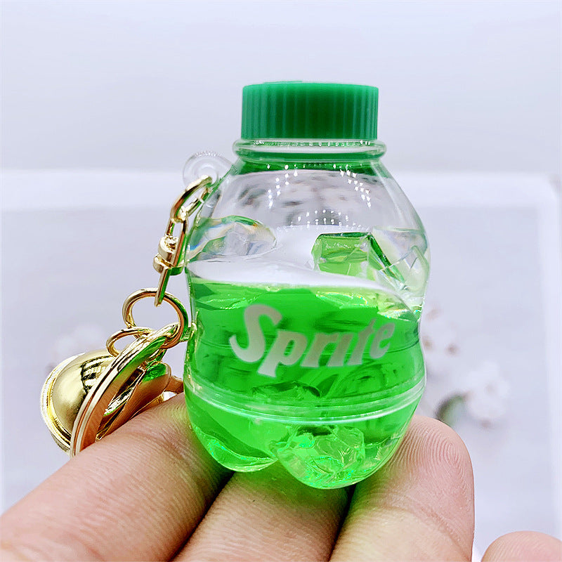 Keychains For Backpacks into oil iced drink cola bottle keychain MOQ≥2 DMF014