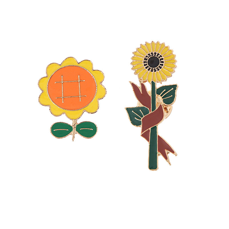 Cute alloy sun flower brooch MIC-QiSen019