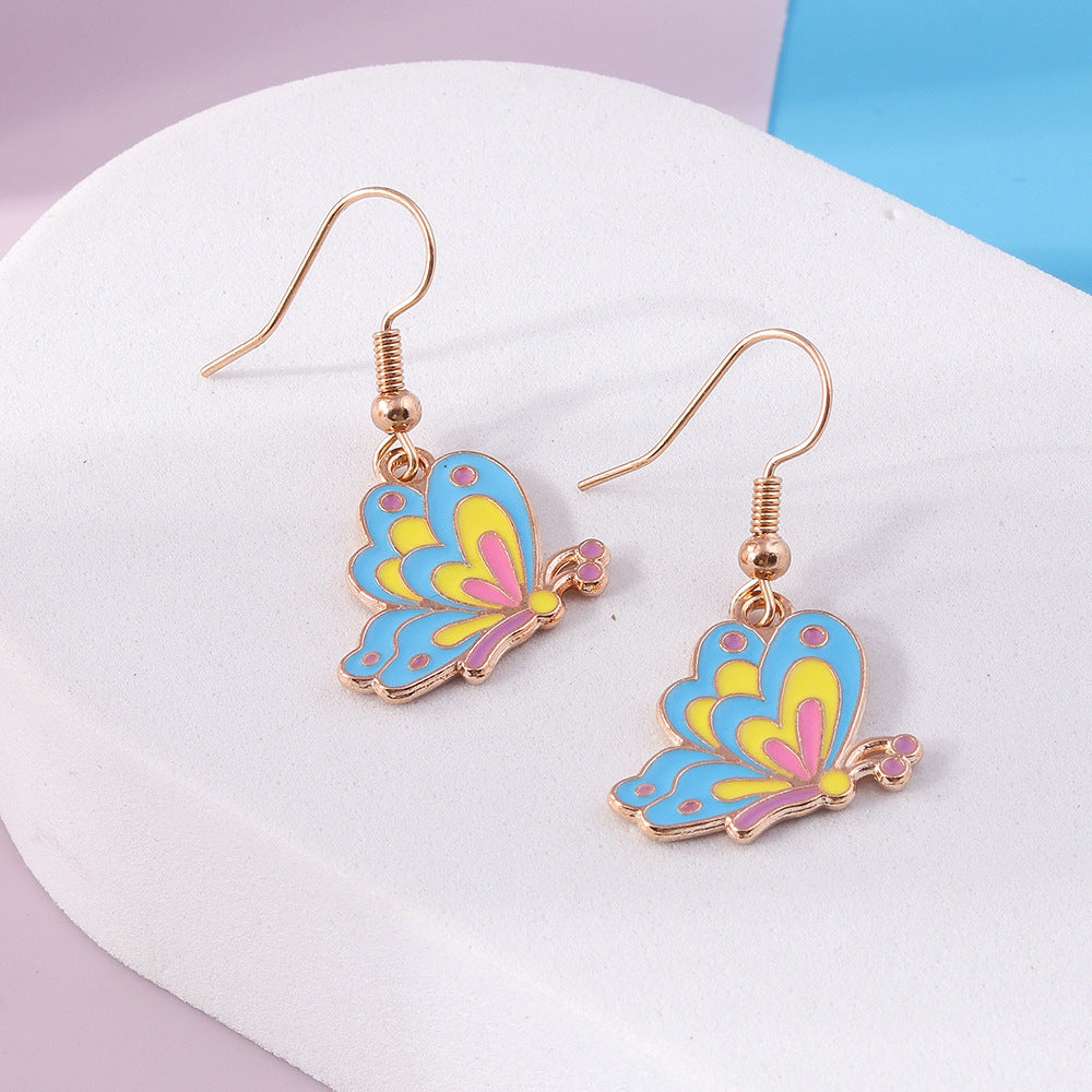 Acrylic New Cute Butterfly Earrings (Minimo de Compra 2) MYA-YueS011