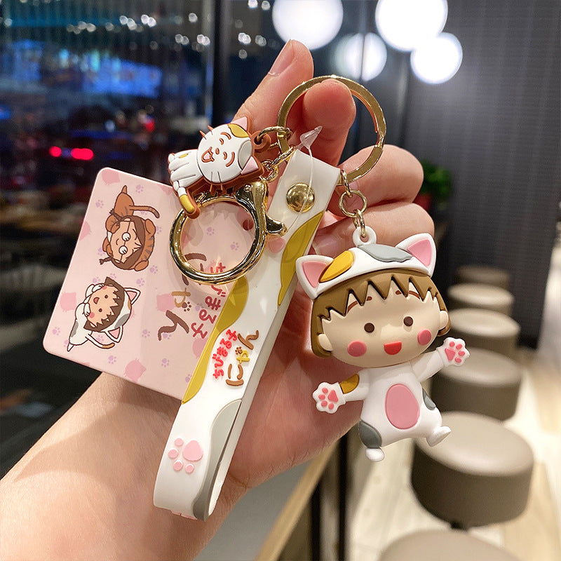 PVC cherry small ball doll keychain MIC-MLZ005